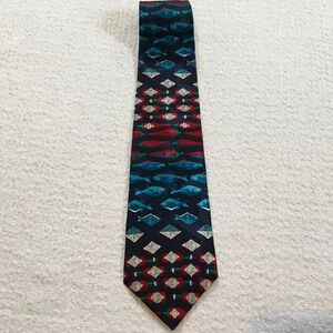 Tabasco Fish‎ and Chili Peppers Silk Necktie Men's Novelty Tie